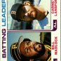 1982 Topps 161 B.Madlock/C.Lansford LL
