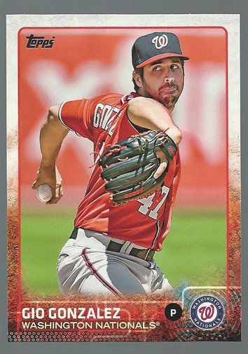 2015 Topps 44 Gio Gonzalez