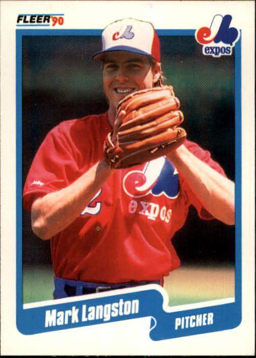 1990 Fleer 352 Mark Langston