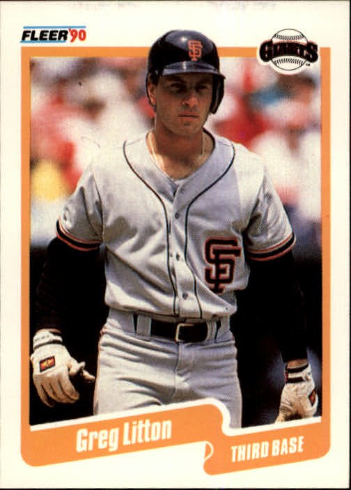 1990 Fleer 61 Greg Litton