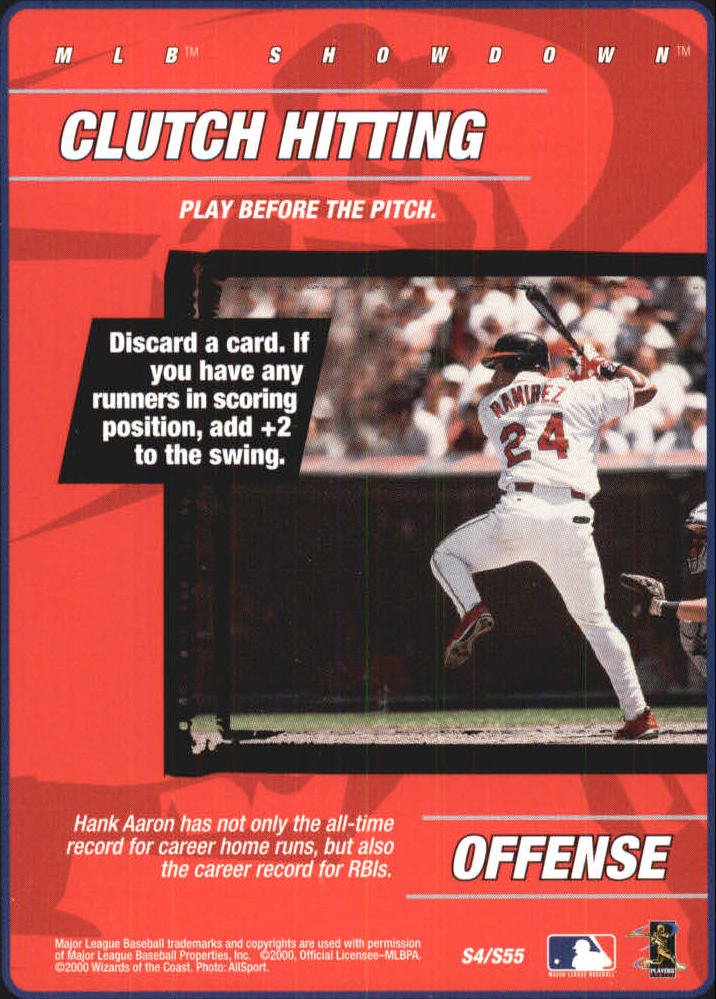 2000 MLB Showdown Strategy S4 M.Ramirez/Clutch Hitting