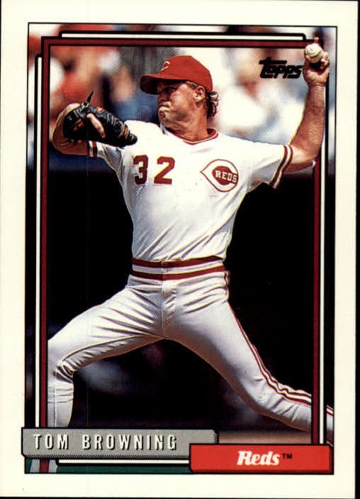 1992 Topps 339 Tom Browning