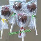 12 Cute Aliens Brownie or Cake Pops- made to order-