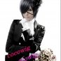 Black Butler Kuroshitsuji Ciel Phantomhive Cosplay Black Gray Cosplay wig