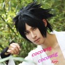 Death Note Short black Naruto Uchiha Sasuke Anime cosplay  wig