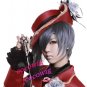 Black Butler Kuroshitsuji Ciel Phantomhive Blue Gray Cosplay wig