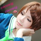 Aida Riko Kuroko's Basketball Short Brown Anime Cosplay wig 35CM