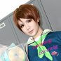 Aida Riko Kuroko's Basketball Short Brown Anime Cosplay wig 35CM