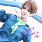 Aida Riko Kuroko's Basketball Short Brown Anime Cosplay wig 35CM