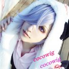 UN-GO Inga Brack Short Light Purple Anime Cosplay  Wig