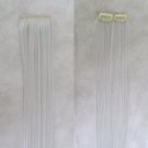 One Piece long straight hair extension clip-on  8cm*50cm  silver white