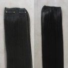 One Piece long straight hair extension clip-on  8cm*50cm  black