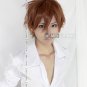 Hot Sell! Hitman Reborn Sawada Tsunayoshi Short BrownCosplay Wig Heat Resistant Wig