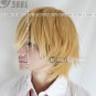 Usui Takumi Short  Mixed golden Straght Wig Party Hair