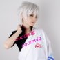 Sakata Gintoki GIN TAMA Anime Cosplay Short Wig Party Hair silver white