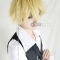 DuRaRaRa Shizuo Heiwajima Short Layered Golden Anime Cosplay Full Party Hair Wig