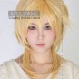 Vocaloid Kagamine Len New Long Golden Yellow Party Straight Cosplay Party Synthetic Wig