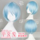 Neon Genesis Evangelion! REI AYANAMI Short Cosplay Party Light Blue Wig