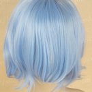 Touhou Project Remilia Scarlet Short Blue Curly Cosplay Party Hair Full Wig