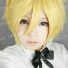 Usui Takumi Golden Short Party Hair Cosplay Anime Costume Wig