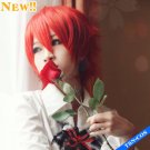 Vocaloid AKAITO /Ouran High School Host Club Kaoru Hitachiin Red Costome Party Hair Cosplay Wig