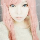Hot Sell! Vocaloid Megurine Luka Pink Cosplay Curly Wig 110cm