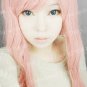 Hot Sell! Vocaloid Megurine Luka Pink Cosplay Curly Wig 110cm