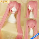 Vocaloid Hatsune Miku Pink MIKU Ponytail Cosplay Party Wig Long 120CM