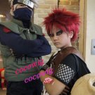 NARUTO Sabaku no Gaara/ Gaara Short Straight Wine Red Anime Party Cosplay Full Hair Wig