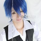 Vacaloid Kaito New Short Mix Blue/Black Cosplay Costume Wig