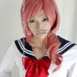 Final Fantasy FF XIII LIGHTNING Fresh Pink Anime Cosplay Curly Wig