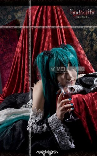 Vocaloid Hatsune Miku Cosplay Wig deep Green 2 clip on Ponytails 120cm