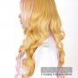 Sheryl Nome Macross Frontier F Long Wavy Golden & Pink Cosplay Hair Wig 80cm