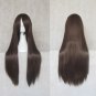 Long Hair Heat Resistant Straight 80cm Shaman King YOU ASAKURA Brown Cosplay Party Hair Full Wig