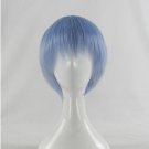 Neon Genesis Evangelion Ayanami Rei Zero no Tsukaima Tabitha short light blue cosplay wig