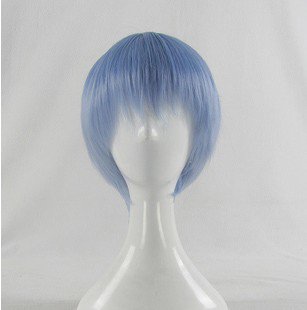 Neon Genesis Evangelion Ayanami Rei Zero no Tsukaima Tabitha short light blue cosplay wig