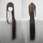 Long Hair Heat Resistant Straight brown 90cm clip pigtail Cosplay Party Hair Full Wig