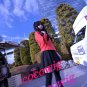 Fate/Stay night Tohsaka Rin black long curly cosplay wig 2 clip ponytails