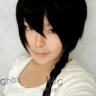 REBORN fon black 70cm clip Braided cosplay wig