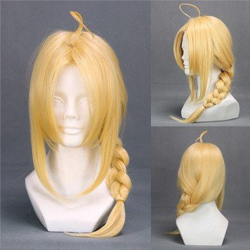 Fullmetal Alchemist Edward Elric Golden Anime Cosplay Wig COS 45cm