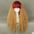 Fashion hot sell Japaness Harajuku lolita mix color long curly cosplay wig