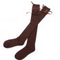 Hot Sell Japanese School Girl uniform over knee Cosplay lolita brown Sock Hose Stocking