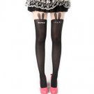 Hot Sell Japan LOLITA Women Cosplay Sock Hose black bunny Tattoo Legging Tight Stocking pantyhose
