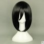 NEW! Attack on Titan Mikasa Ackerman short black cosplay Heat Resistant wig