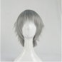 Neon Genesis Evangelion Nagisa Kaworu silver grey short cosplay wig