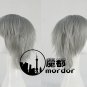 Neon Genesis Evangelion Nagisa Kaworu silver grey short cosplay wig