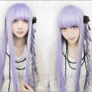 Danganronpa Dangan-Ronpa 2 Kyouko Kirigiri Long 100cm Purple Anime Cosplay Wig + free wig cap