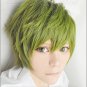 Free! Makoto Tachibana Short Olive Green Cosplay Anime Hair Full Wig Costume HOT