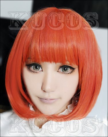 Uta no Prince sam&acirc;��a Haruka Nanami Cosplay wig orange and red costume