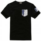 Anime Attack on Titan Investigation Corps Black T-shirt Clothing DIY Cosplay Costume